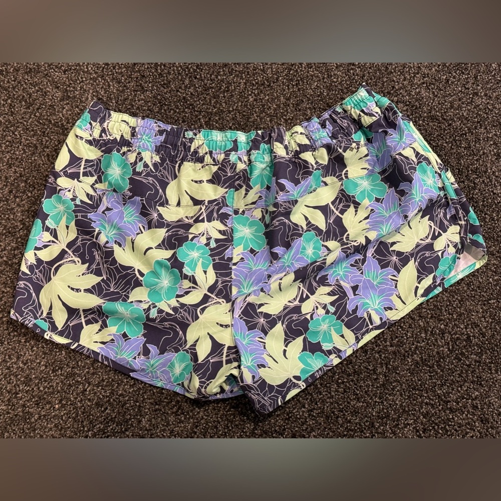 Columbia Gray Green Floral Shorts With Pockets Size XXL Extra Large - Picture 4 of 5